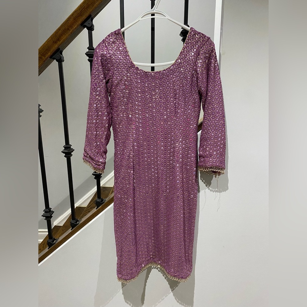 Purple Garara -> Traditional Indian Suit